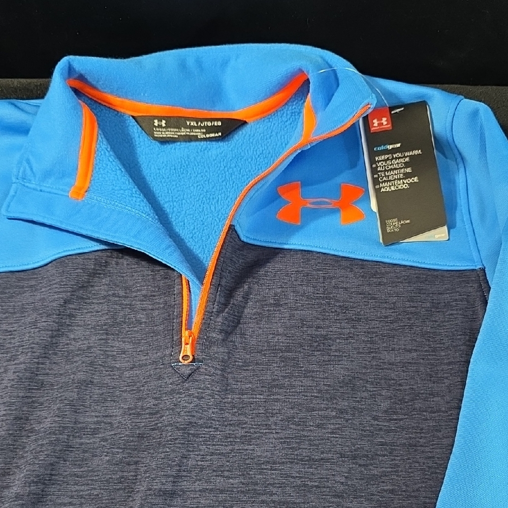 Under Armour Kids Long Sleeve Shirt - Blue and Orange